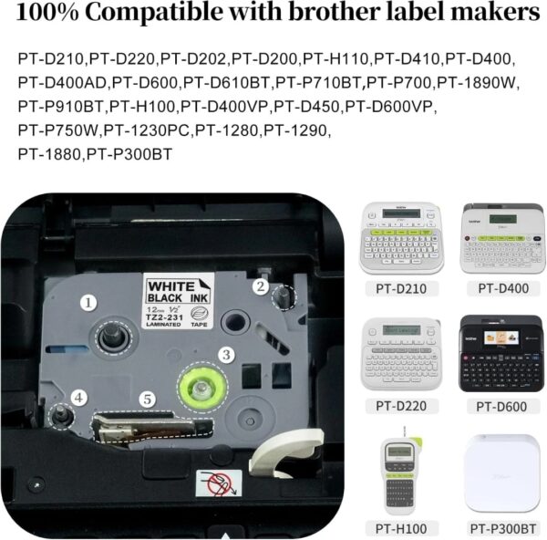 Cinta Laminada Brother TZe-231 - Image 2
